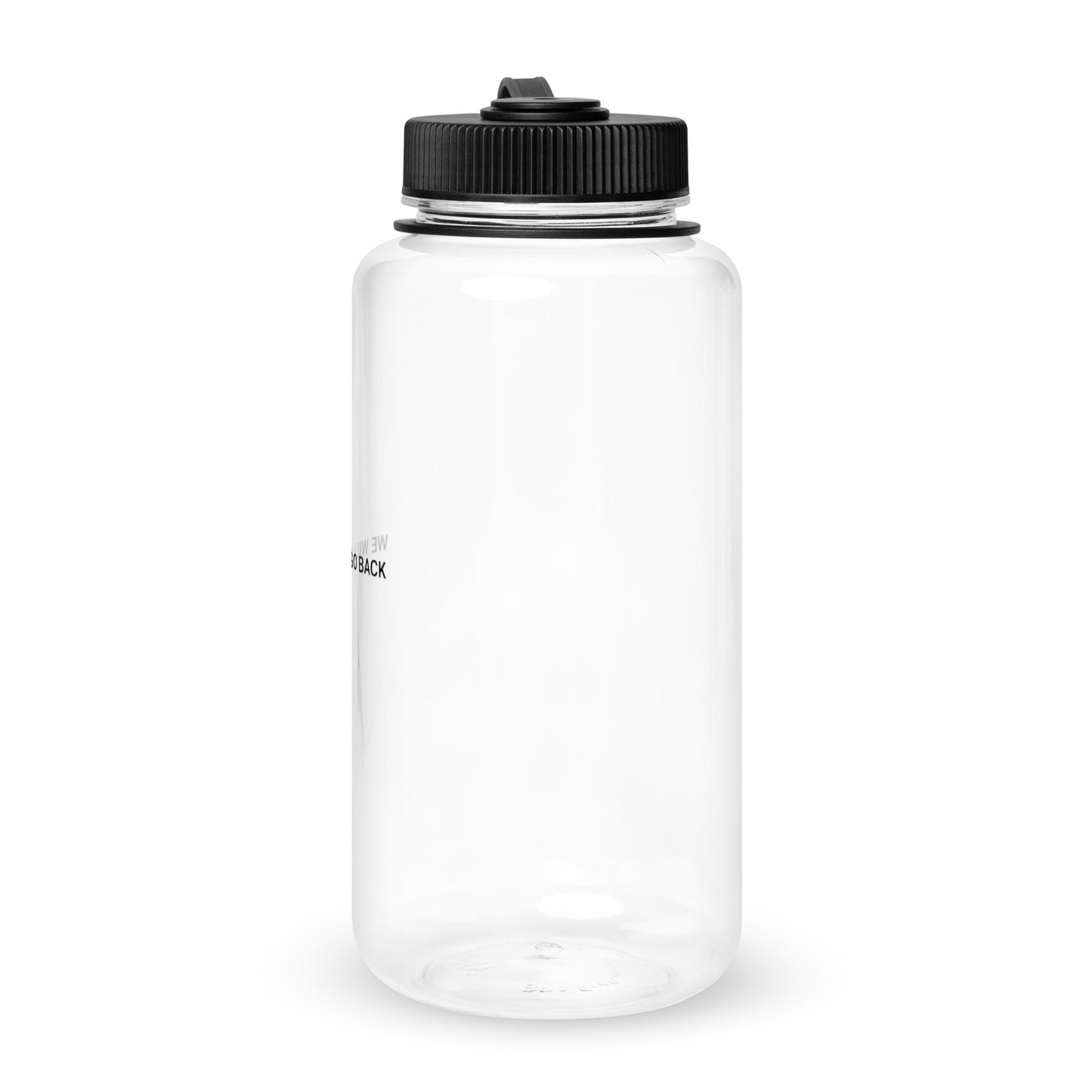 Wide mouth plastic water bottle