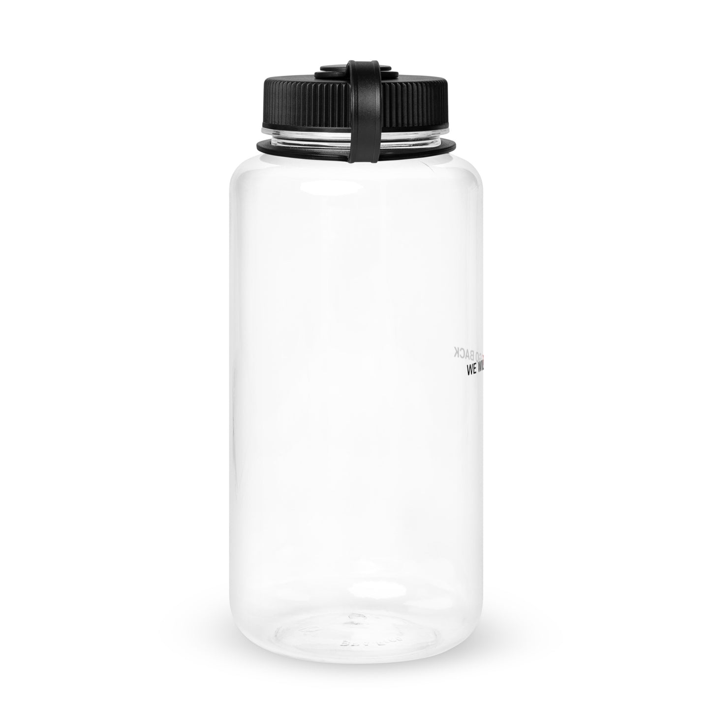 Wide mouth plastic water bottle